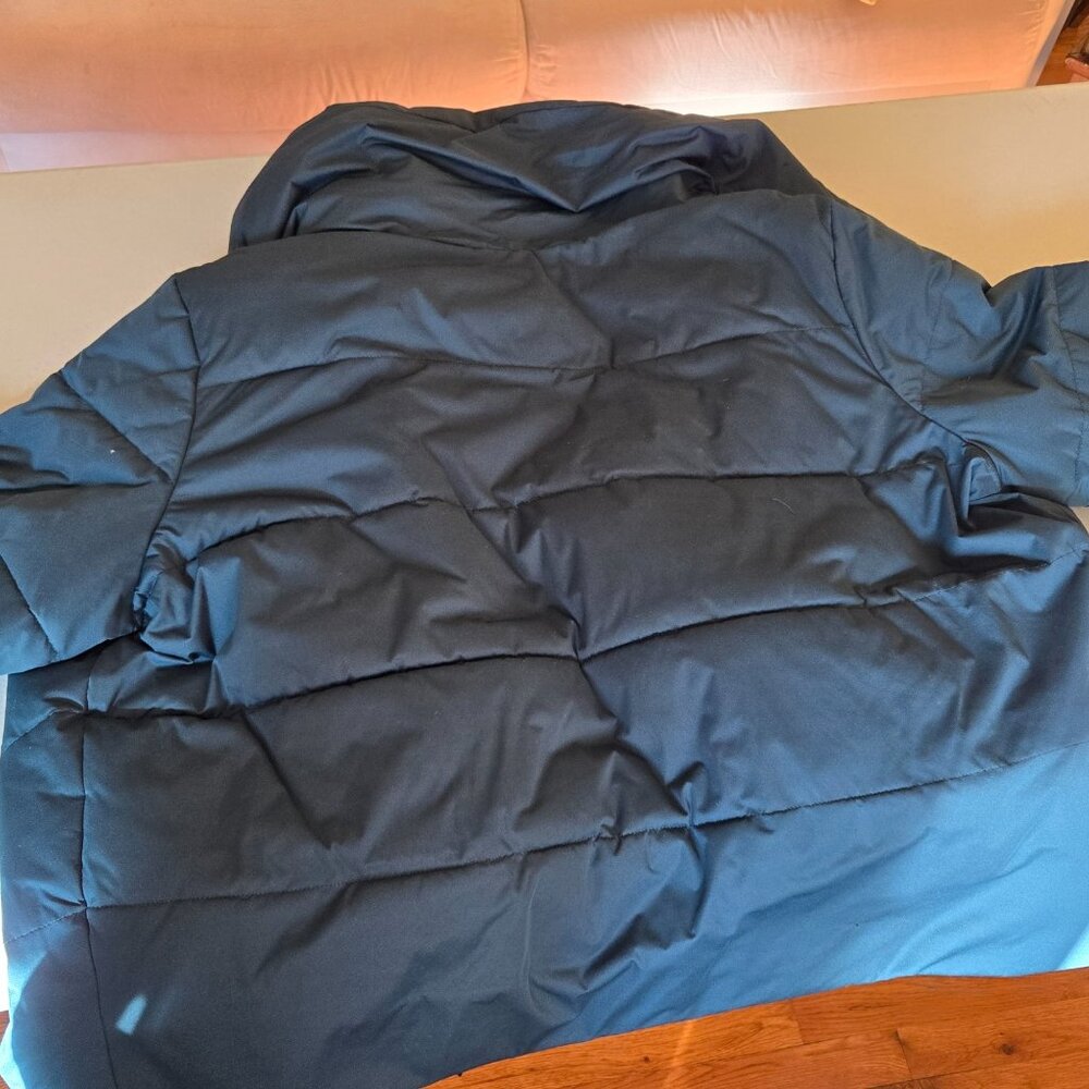 AVEC LES FILLES Teal Green Puffer Wrap Jacket Size XL Women EUC from Macy's - Picture 5 of 7